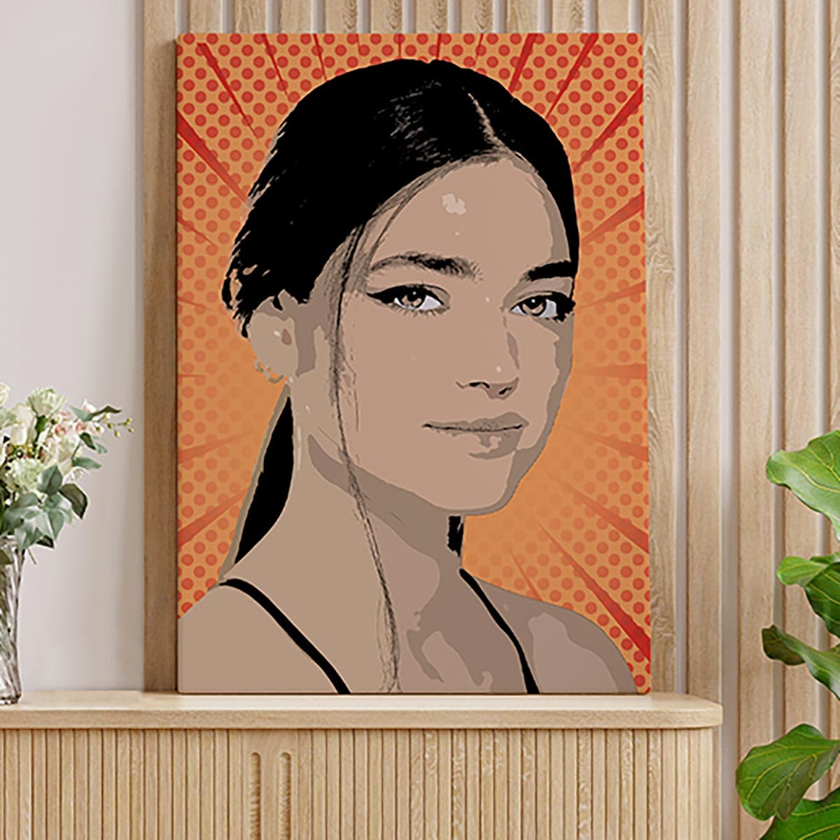 Stampa su tela pop art effetto cartoon per arredare i tuoi spazi