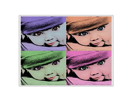 Tela senza telaio pop art