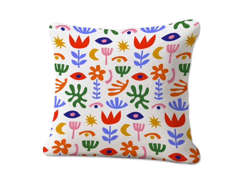 Cuscino quadrato in ciniglia