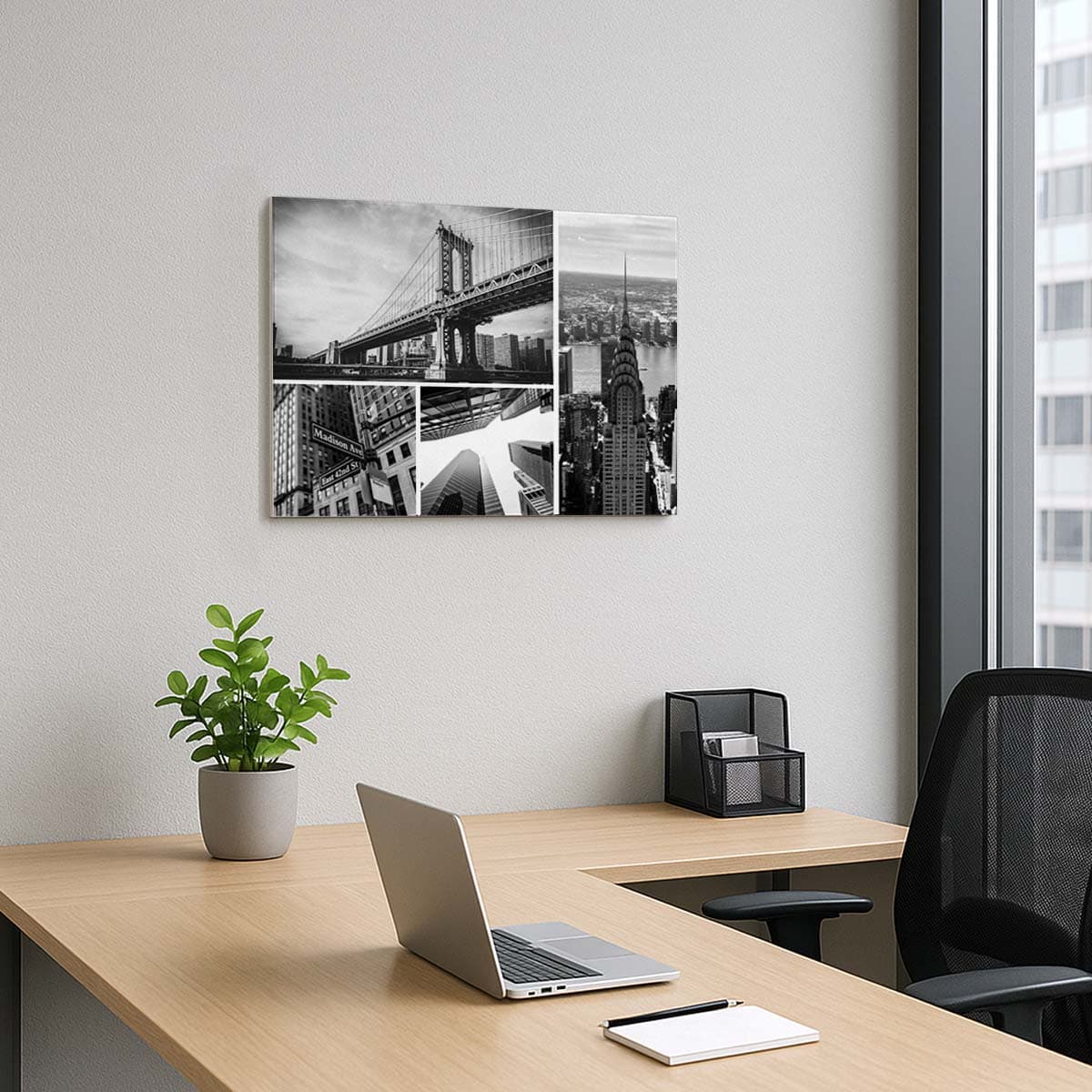 Stampa su forex collage per arredare ufficio