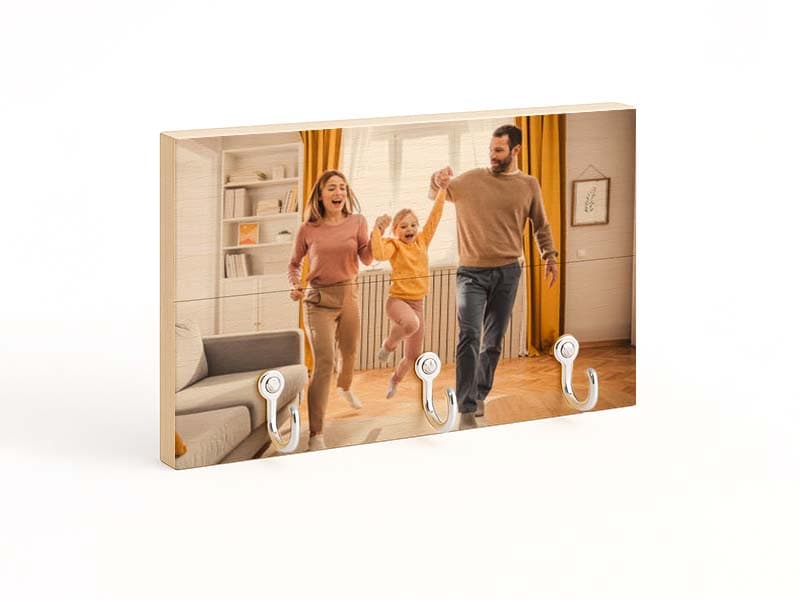 Appendichiavi su listelli in legno