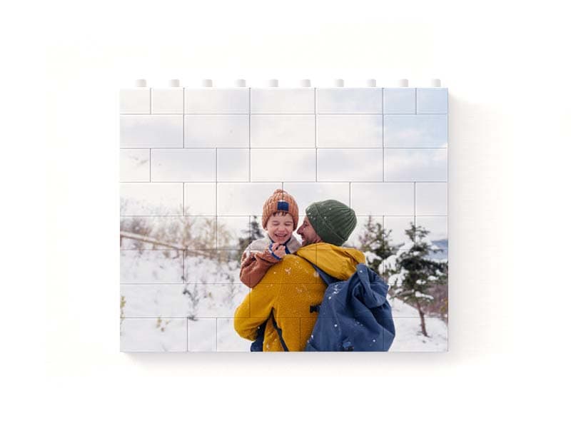 Puzzle mattoncini rettangolare personalizzato