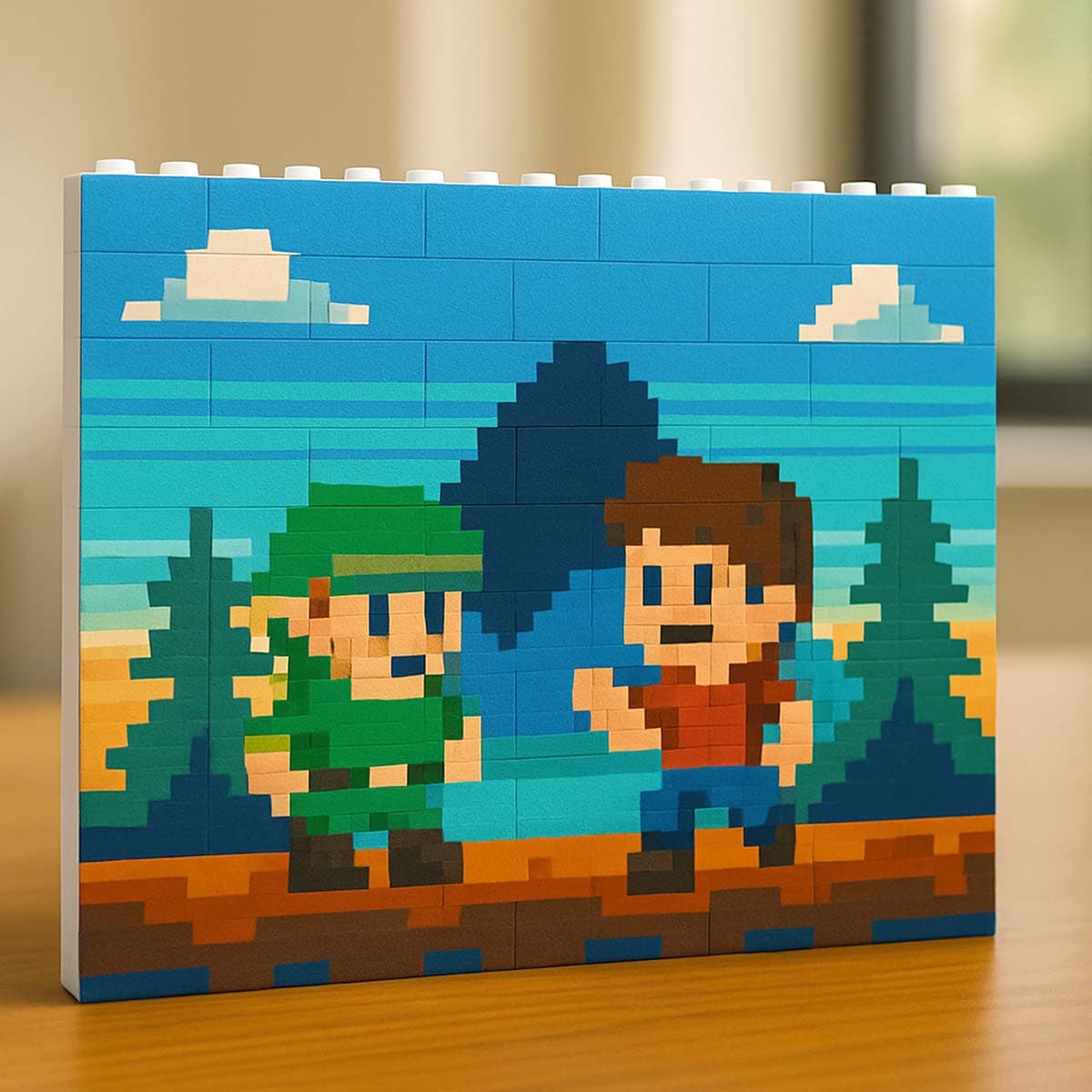 Mattoncini puzzle tipo lego personalizzati con foto videogame