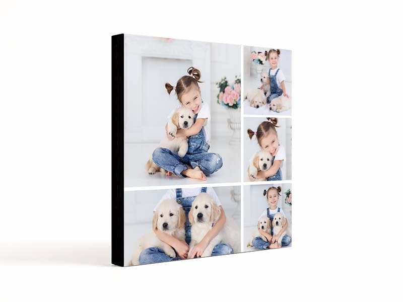 Foto su legno moderno collage