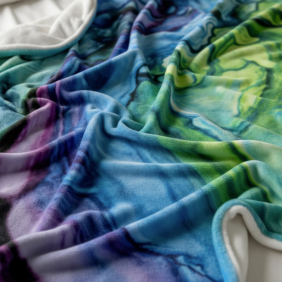 Particolare della stampa su coperta in pile