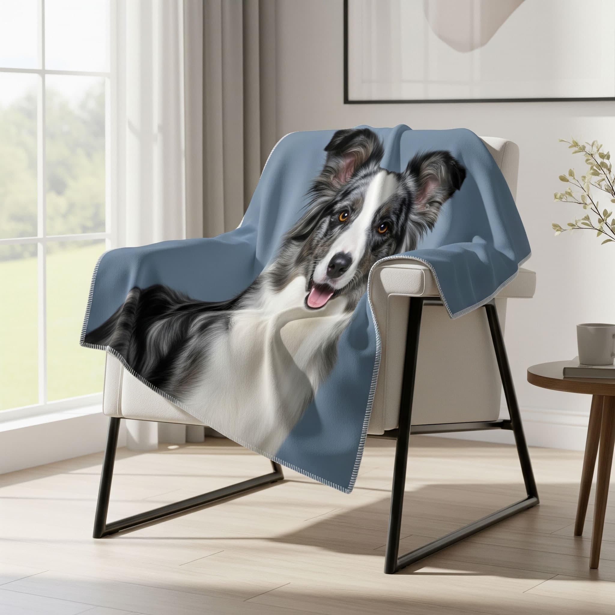 Coperta in pile 100x150 cm singolo strato foto cane