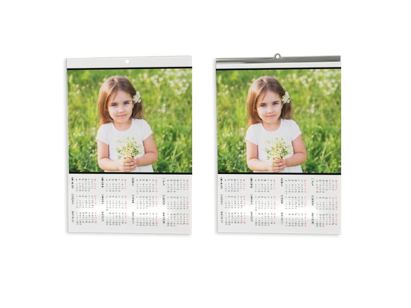 Calendario annuale A4 personalizzato