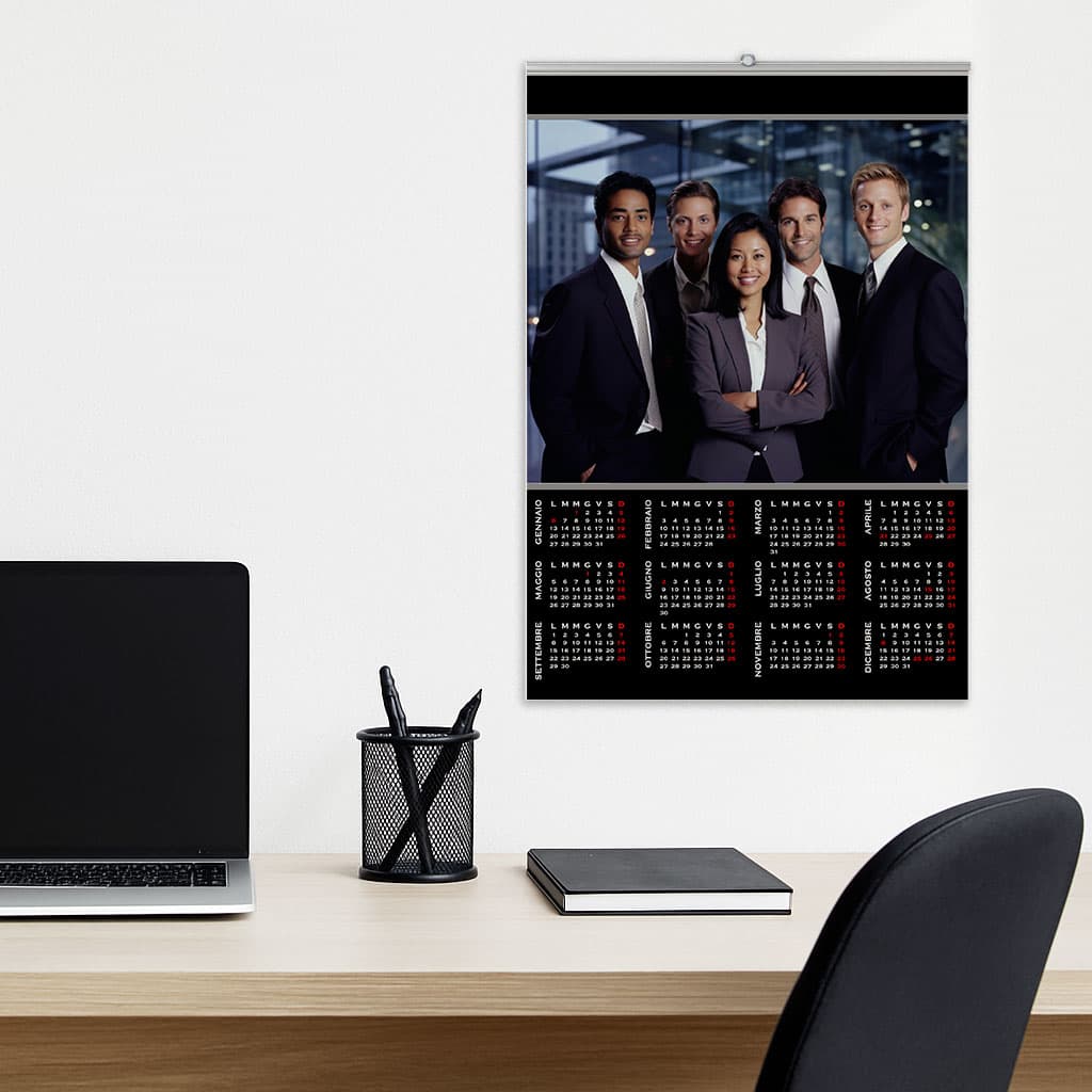 Calendario formato A4 grafica per ufficio
