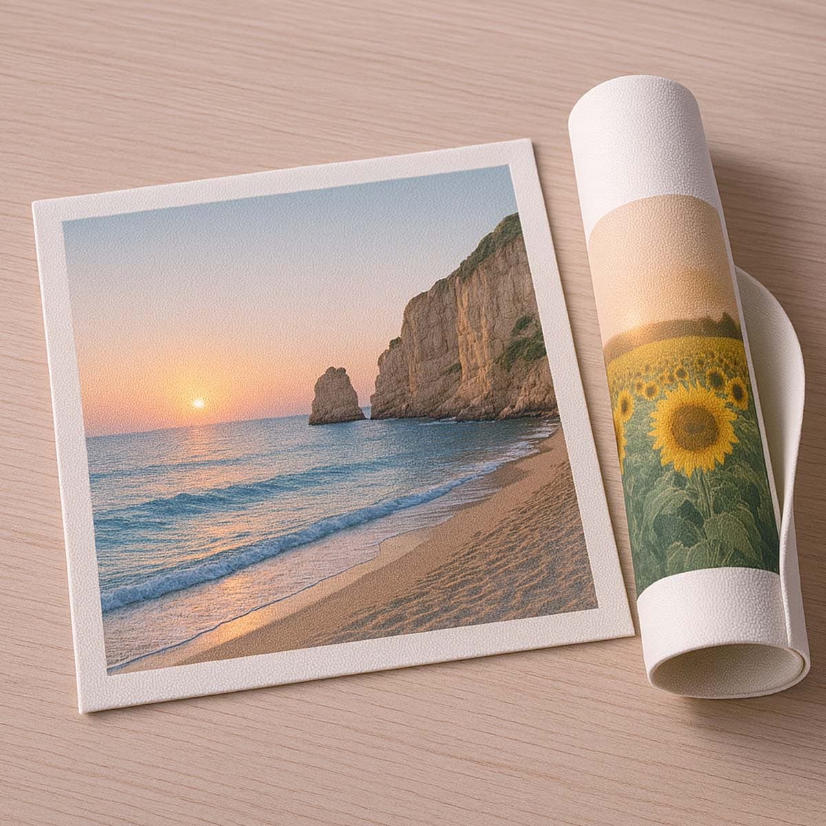 Foto stampate su tela senza telaio