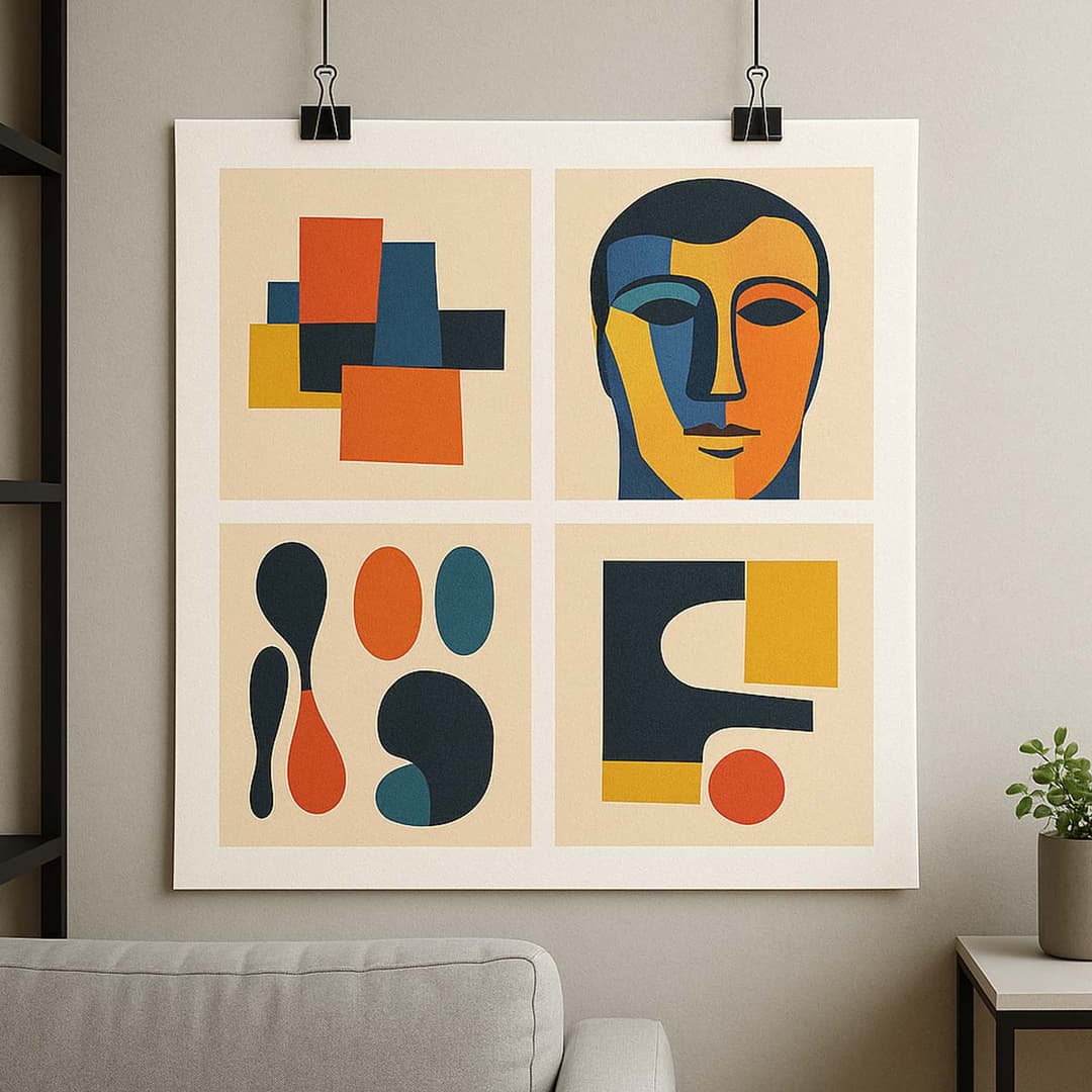 idee per arredare con una tela senza telaio