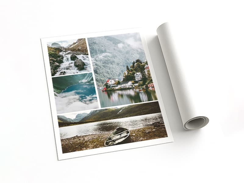 Tela senza telaio collage