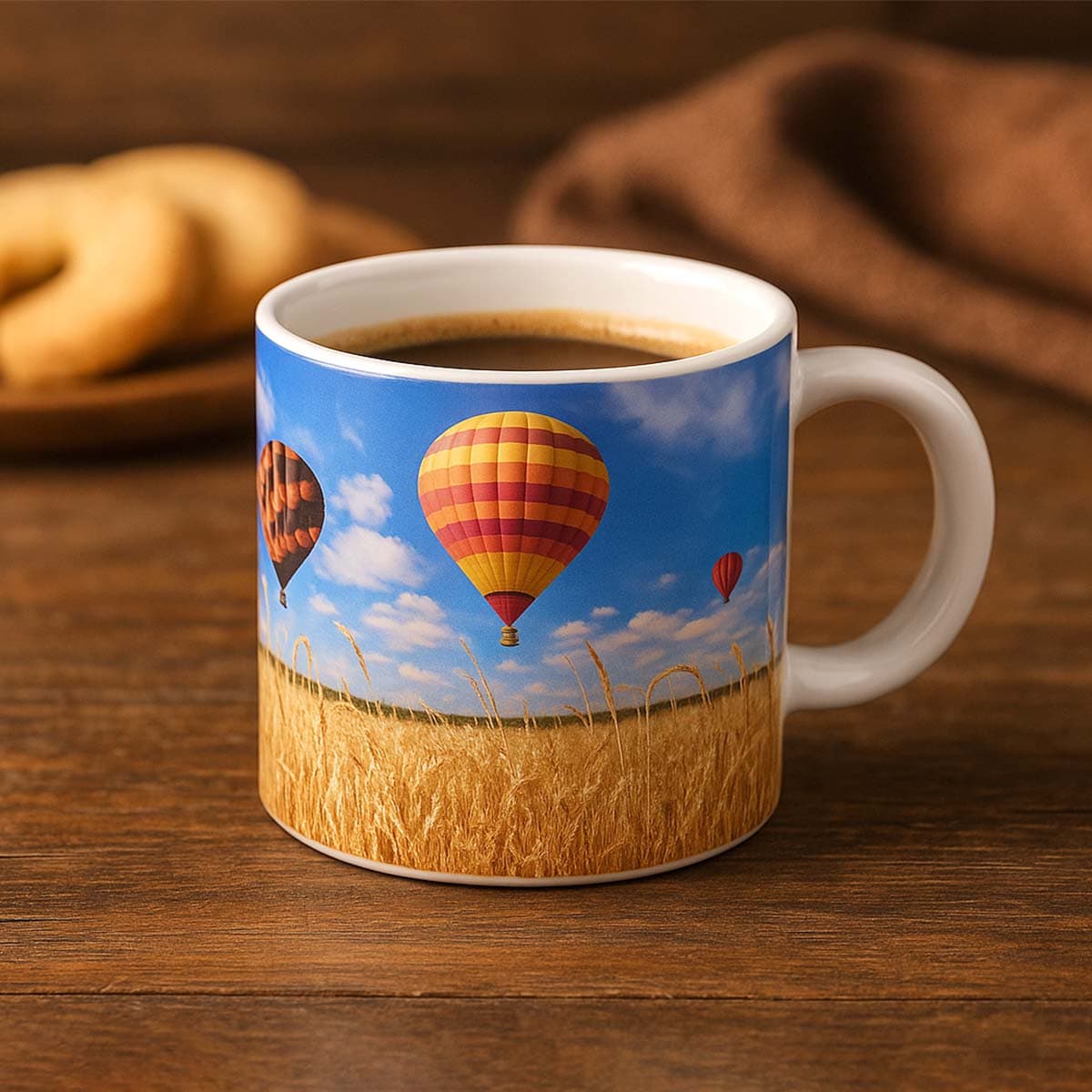 Tazzina espresso personalizzata con foto mongolfiere