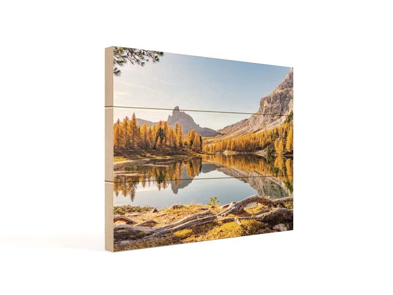 Stampa su listelli in legno