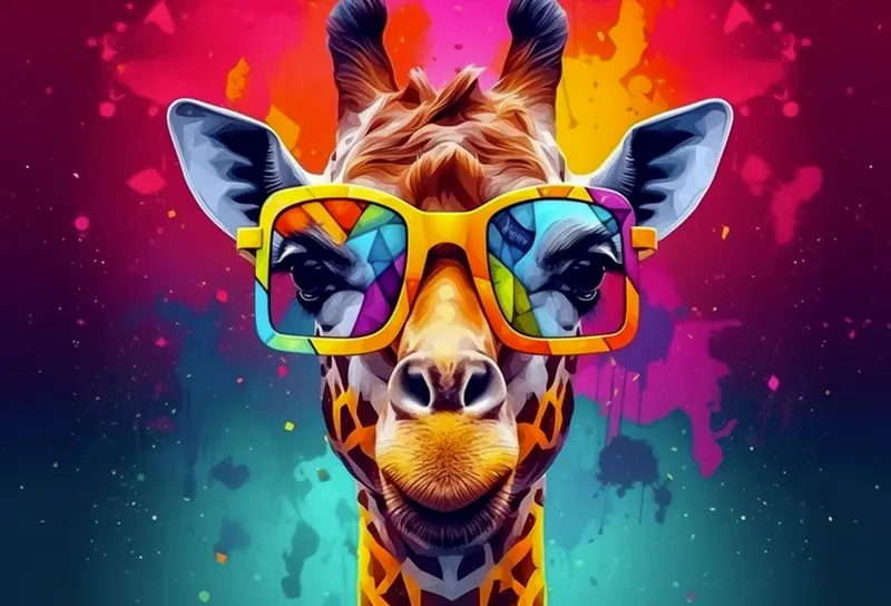 Giraffa Pop Art Giraffa Pop Art - Immagine prodotto