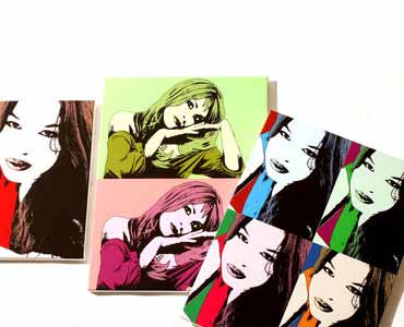 Stile pop art su qualunque supporto